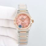 Omega 5th Constellation 29MM 8700 Movement Stainless Steel Diamond Bezel Watch